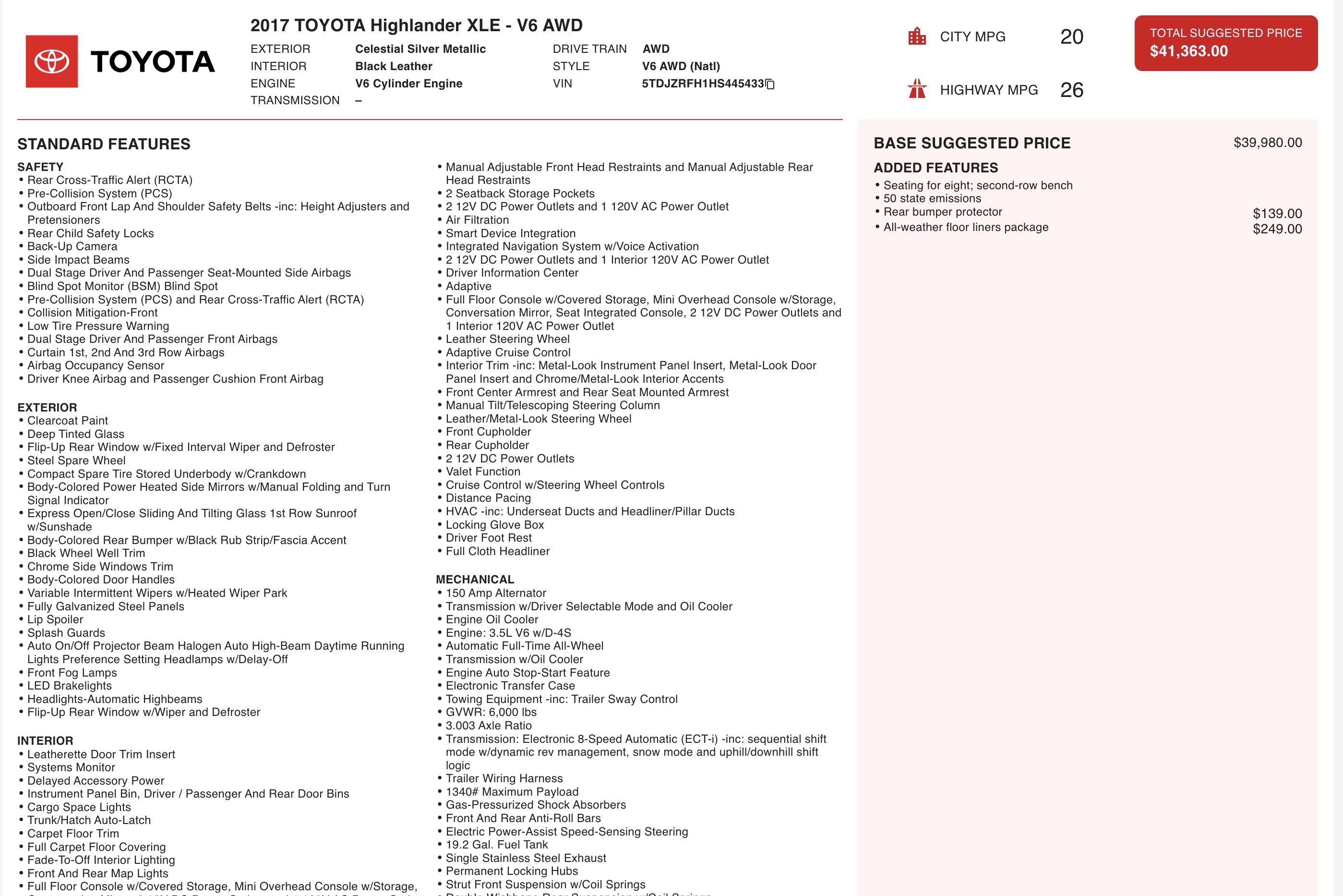 Used 2017 Toyota Highlander XLE image 4