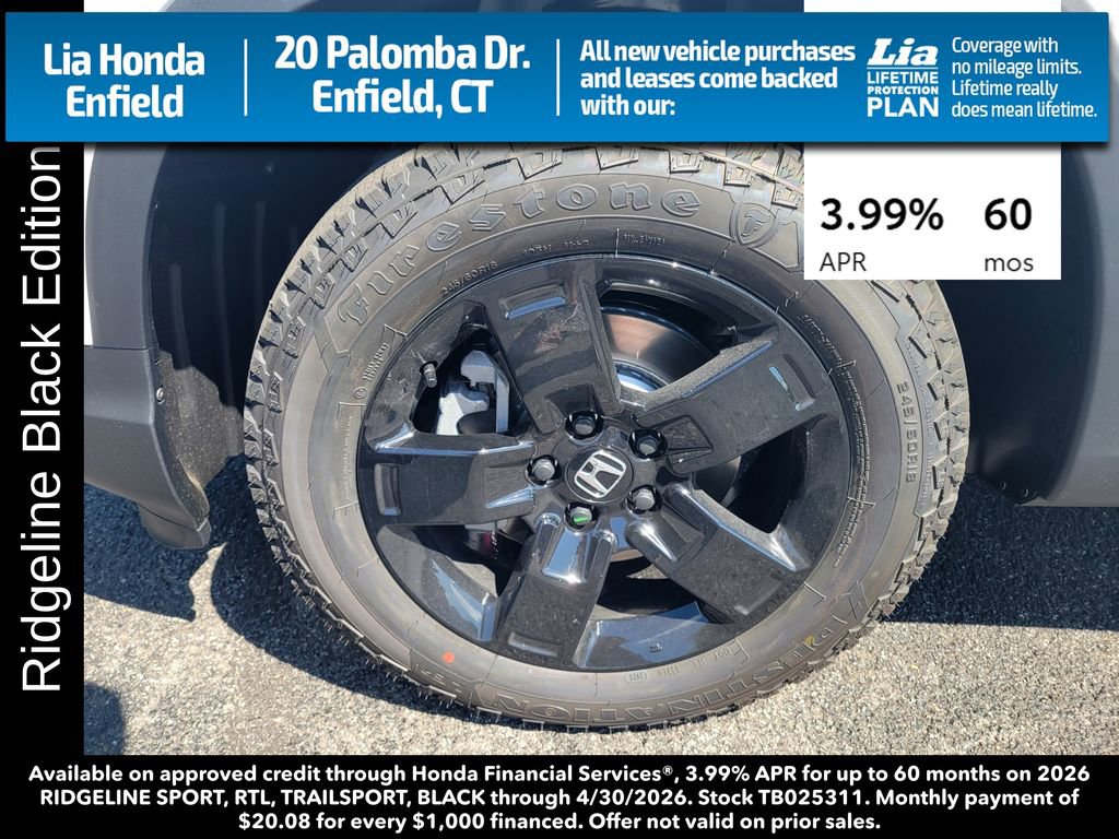 New 2026 Honda Ridgeline Black Edition image 12