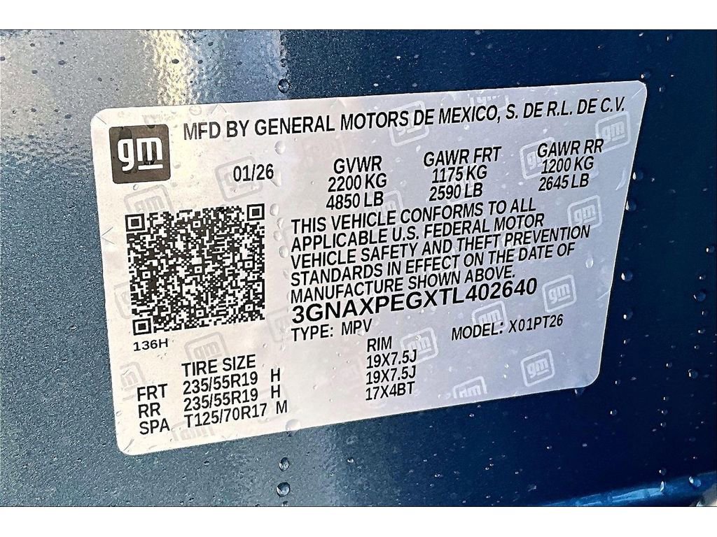 New 2026 Chevrolet Equinox LT w/ LPO, Floor Liner Package AWD/4WD image 14