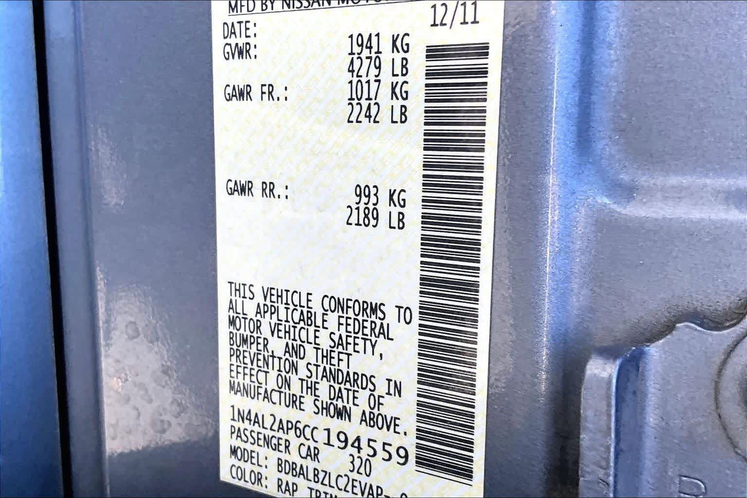 Used 2012 Nissan Altima 2.5 S FWD image 34