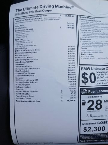 New 2024 BMW 228i Gran Coupe w/ Convenience Package FWD image 29