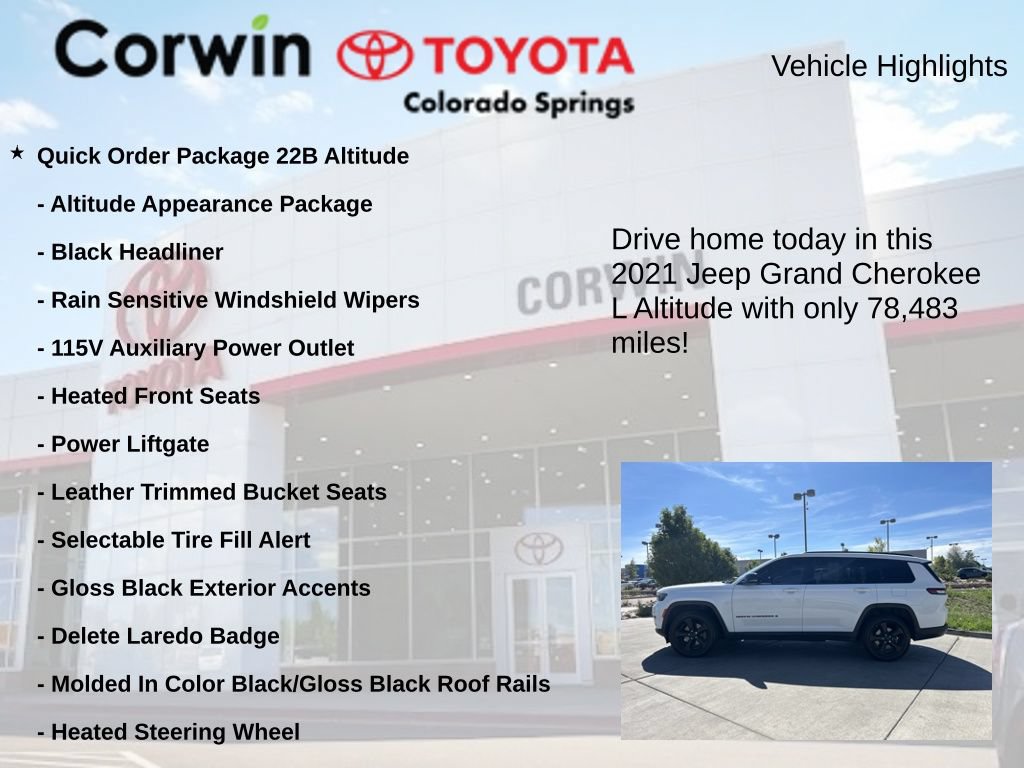 Used 2021 Jeep Grand Cherokee L Laredo AWD/4WD image 6