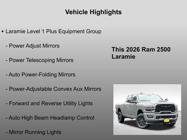 New 2026 RAM 2500 Laramie w/ Night Edition AWD/4WD image 32