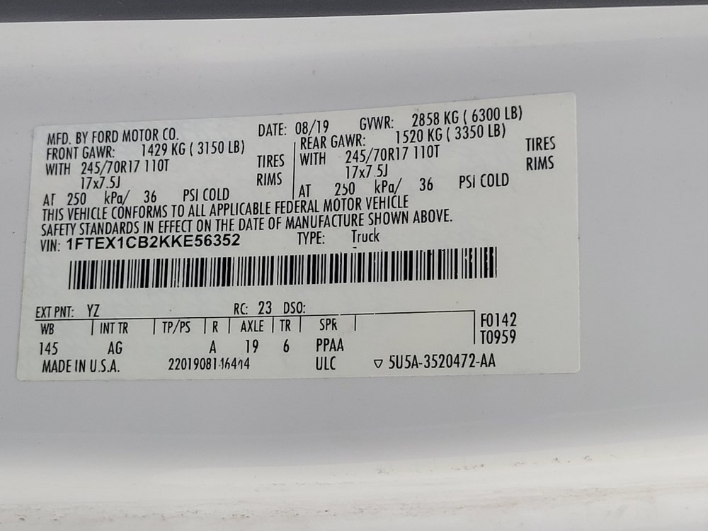 Used 2019 Ford F150 XL w/ Equipment Group 101A Mid RWD image 33