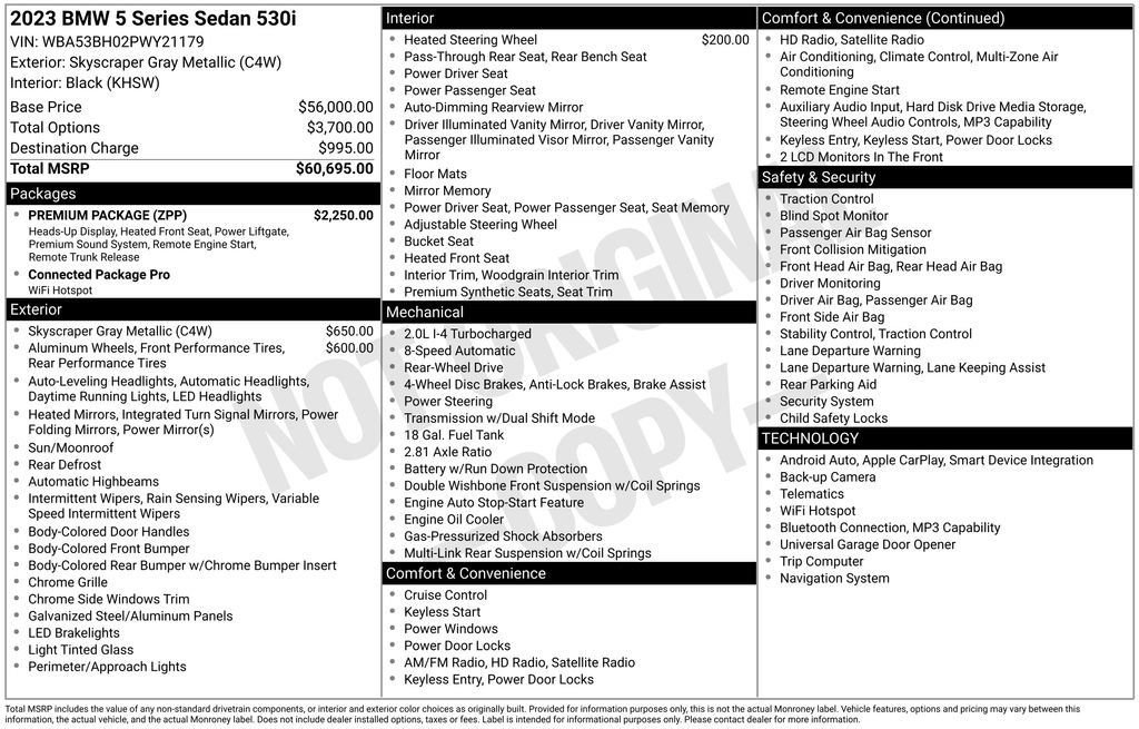 Used 2023 BMW 530i w/ Premium Package image 35