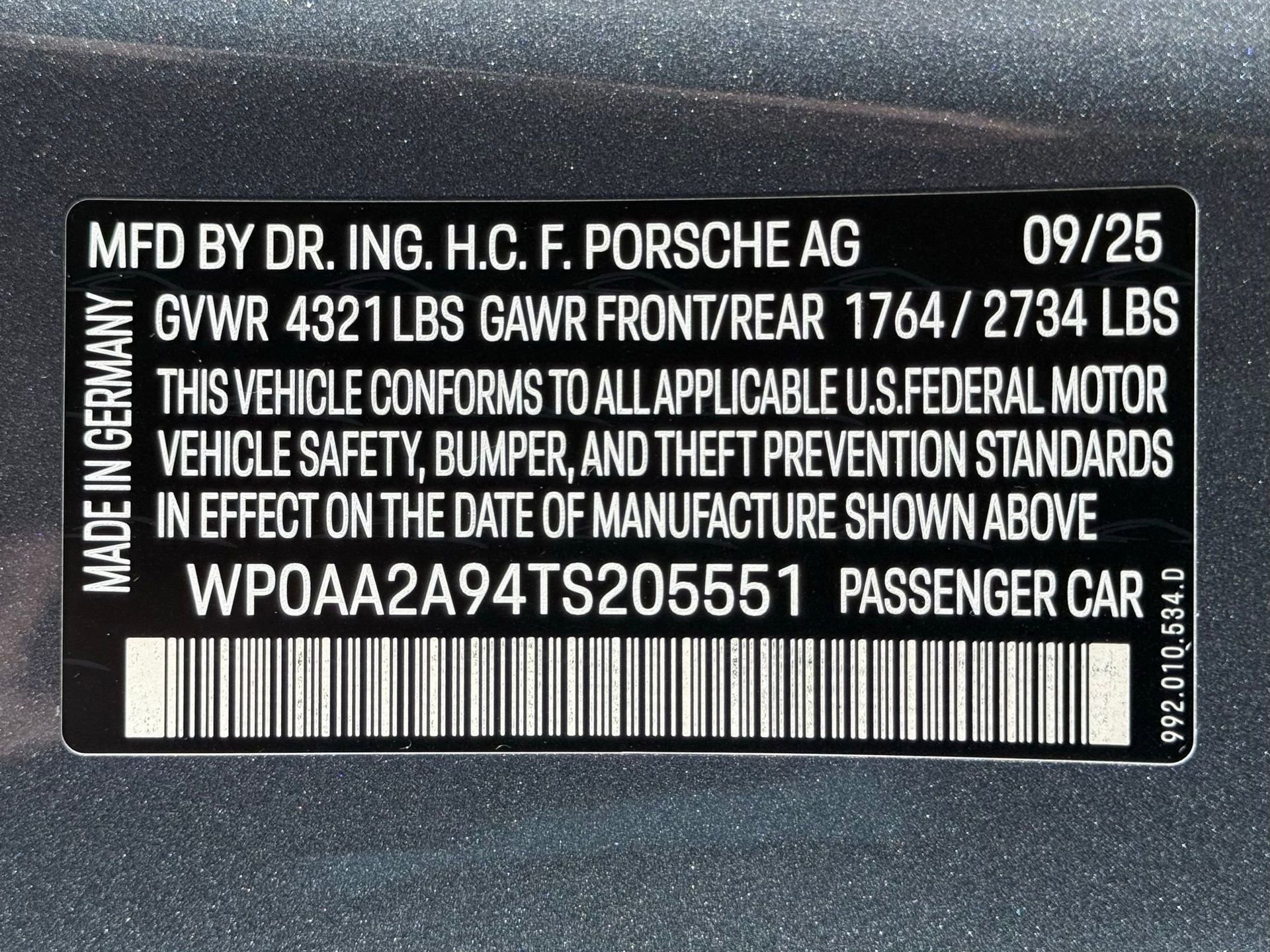 New 2026 Porsche 911 Carrera RWD image 38
