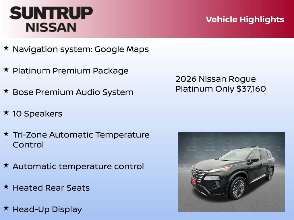 New 2026 Nissan Rogue Platinum w/ Platinum Premium Package image 8
