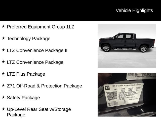 Certified 2023 Chevrolet Silverado 1500 LTZ AWD/4WD image 27
