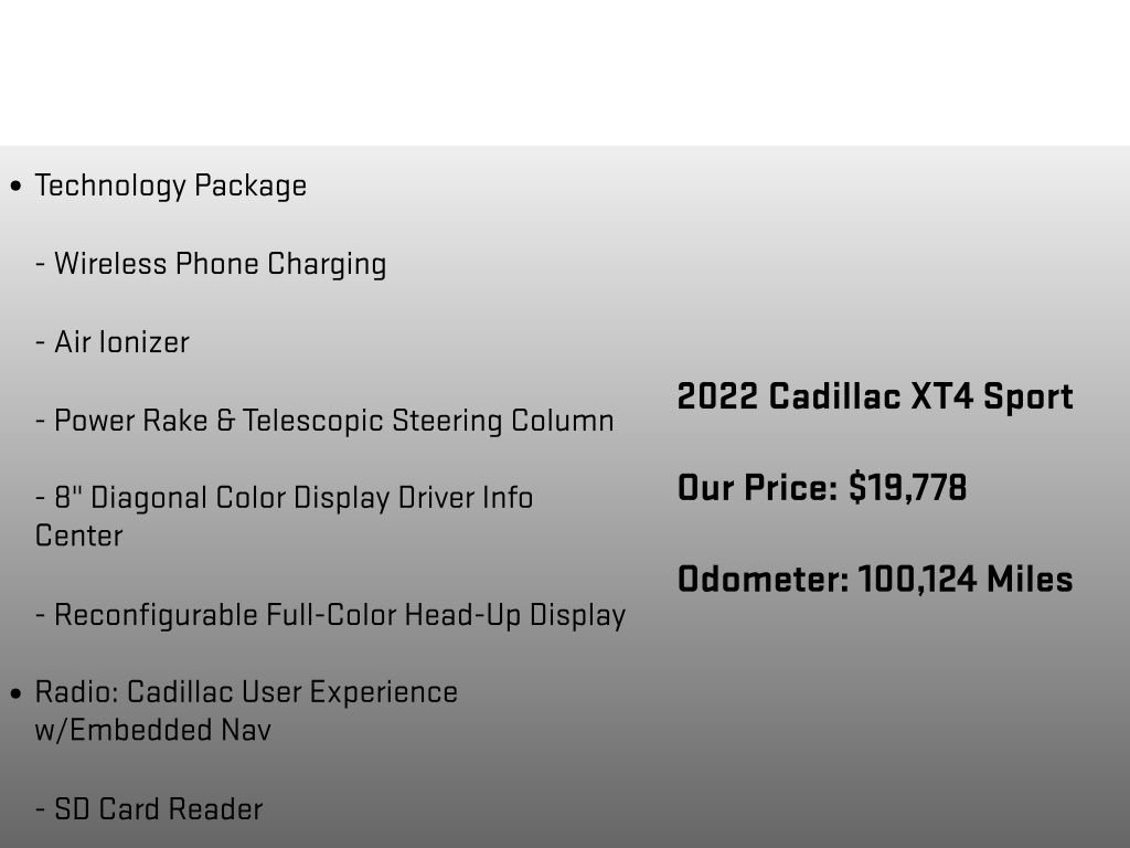 Used 2022 Cadillac XT4 Sport FWD image 18