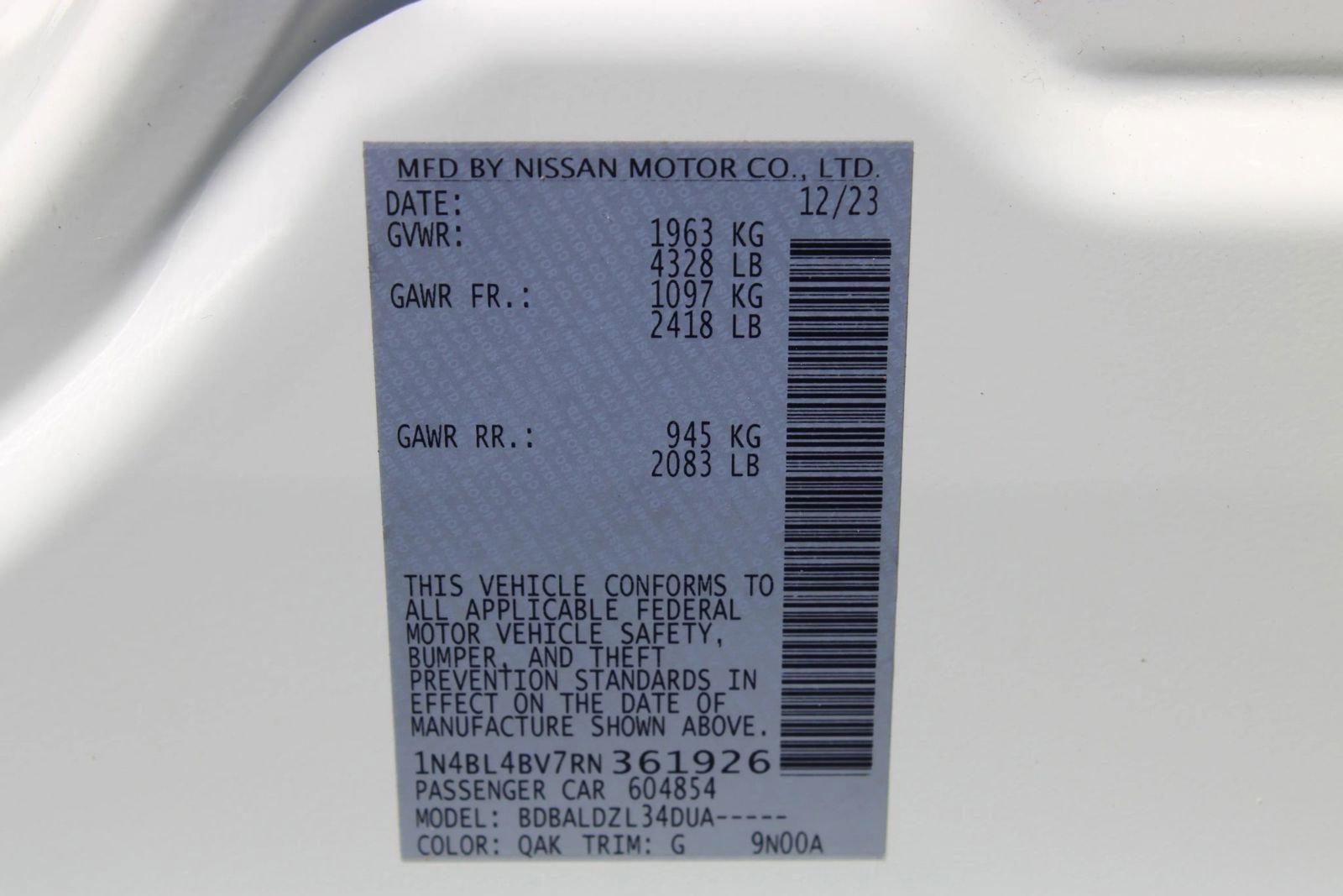 Used 2024 Nissan Altima 2.5 S image 8