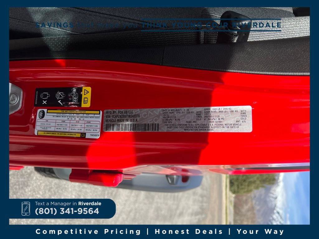 New 2026 Jeep Wrangler Unlimited Sport image 29