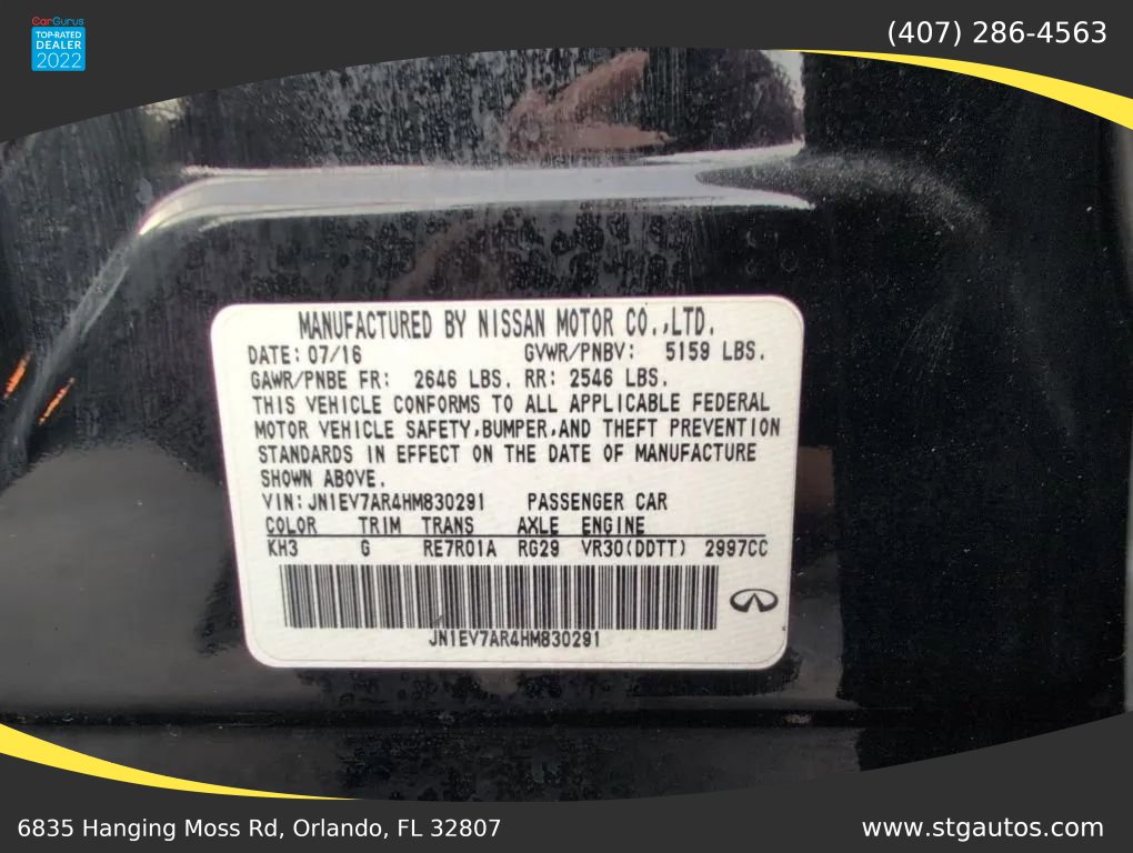 Used 2017 INFINITI Q50 3.0t Premium image 35