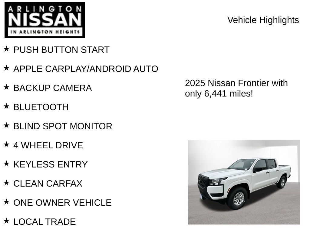 Certified 2025 Nissan Frontier S AWD/4WD image 7