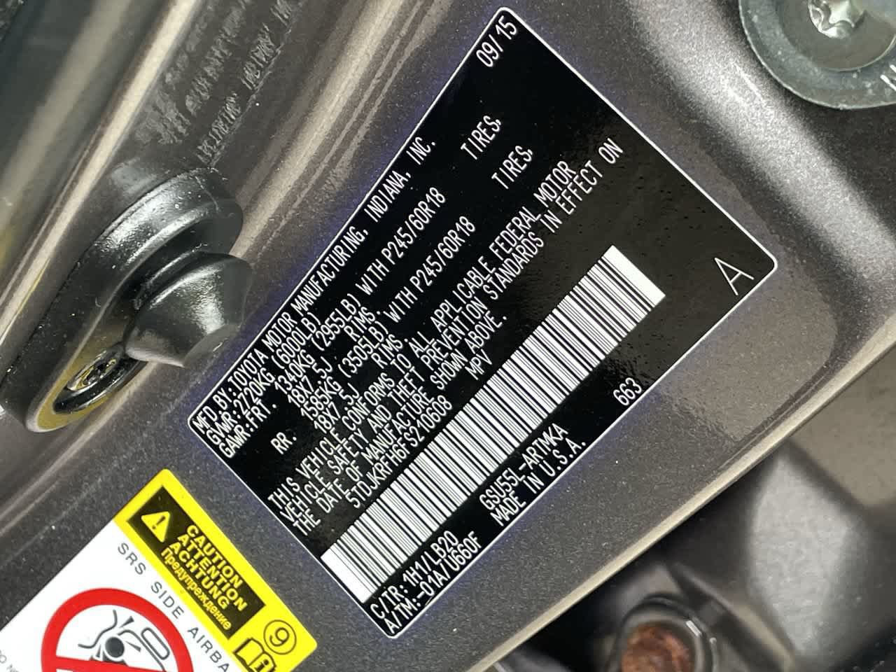 Used 2015 Toyota Highlander XLE AWD/4WD image 33