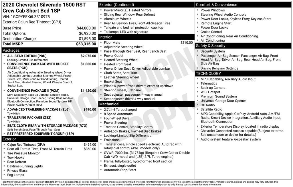 Used 2020 Chevrolet Silverado 1500 RST w/ All-Star Edition AWD/4WD image 17