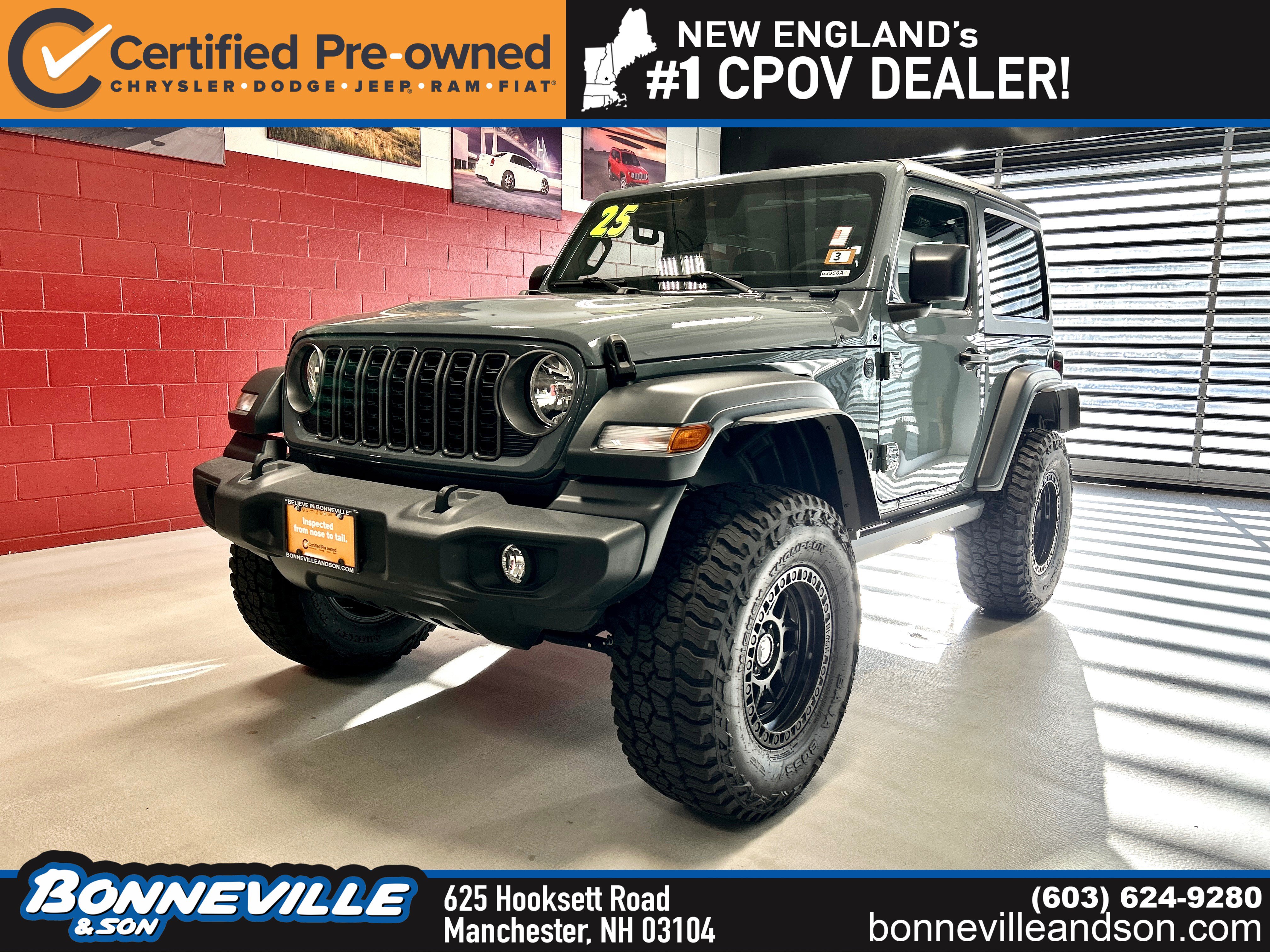 Certified 2025 Jeep Wrangler Sport AWD/4WD image 1