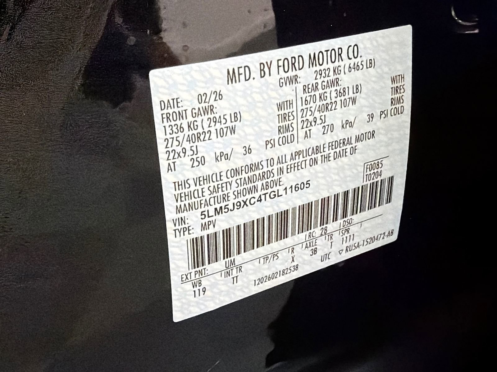 New 2026 Lincoln Aviator Black Label image 40