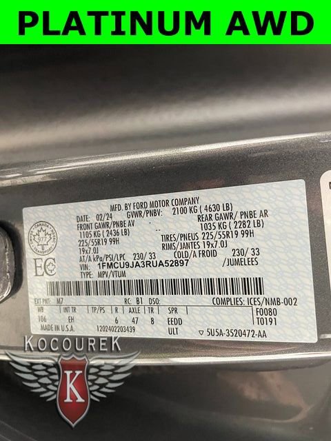 Used 2024 Ford Escape Platinum image 26