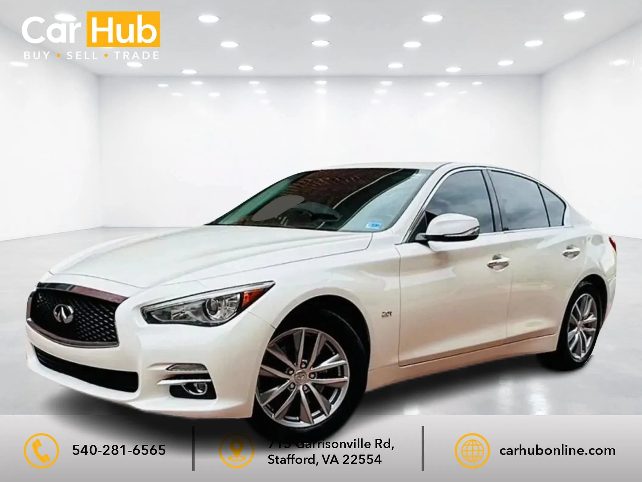 Used 2016 INFINITI Q50 2.0t w/ Moonroof Package RWD image 3