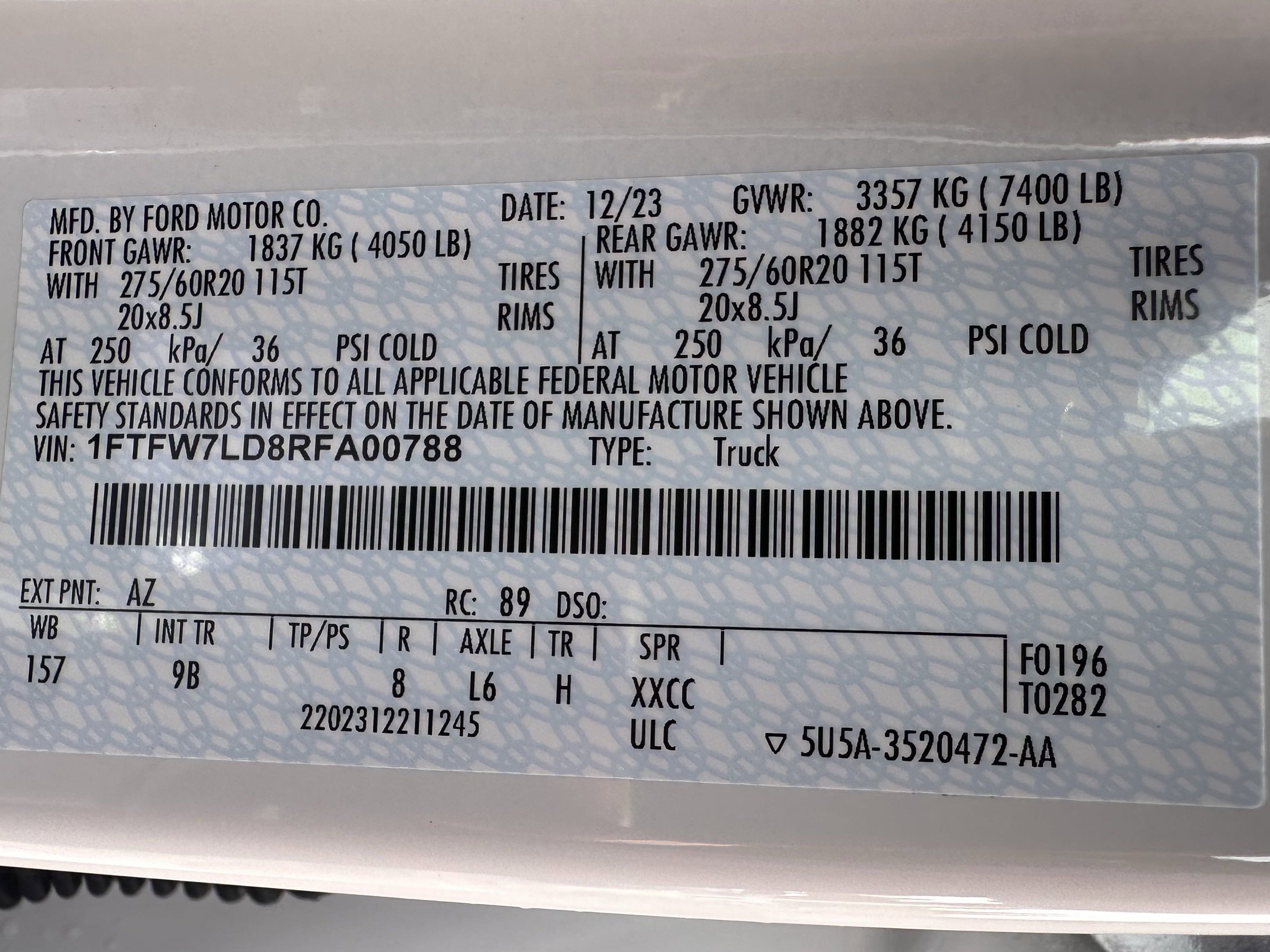 Used 2024 Ford F150 Platinum w/ Equipment Group 702A High image 33