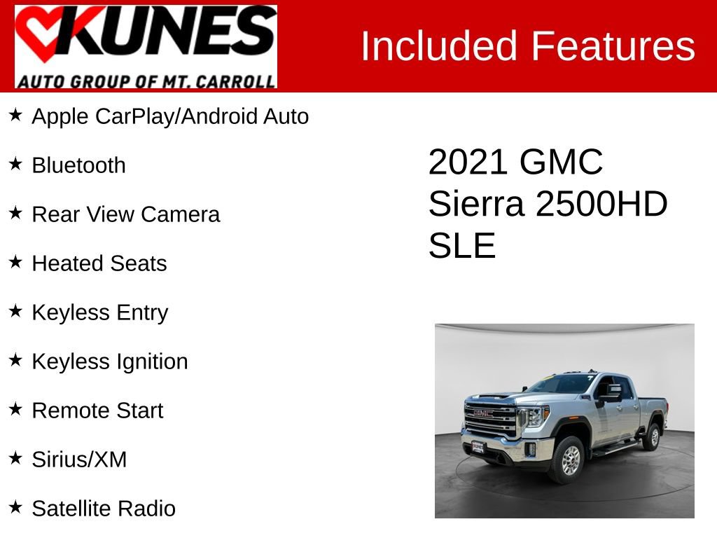 Used 2021 GMC Sierra 2500 SLE w/ SLE Convenience Package AWD/4WD image 3