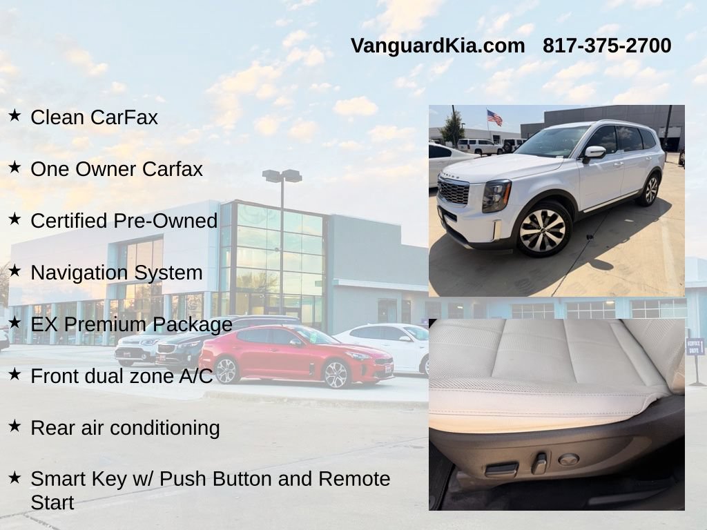 Certified 2021 Kia Telluride EX w/ EX Premium Package AWD/4WD image 6