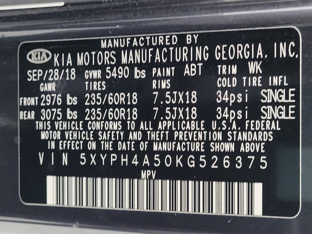 Used 2019 Kia Sorento EX image 33