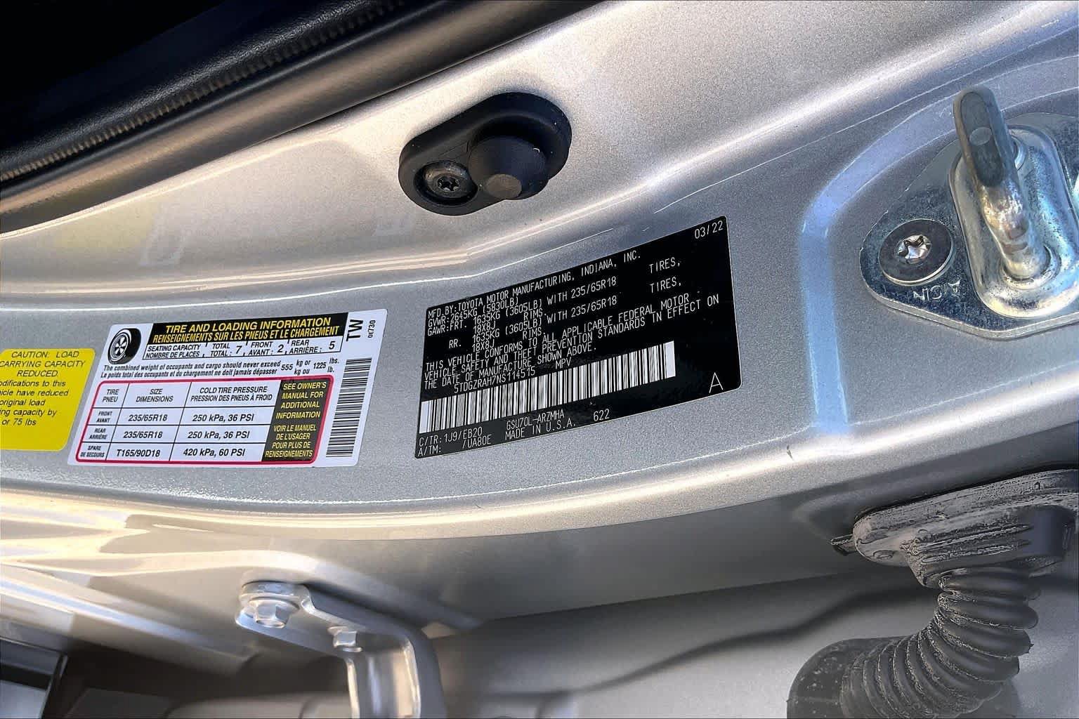 Used 2022 Toyota Highlander XLE FWD image 37