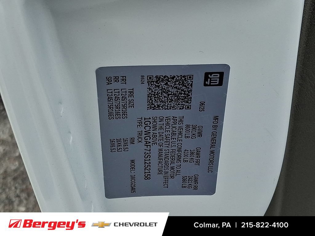 New 2025 Chevrolet Express 2500 w/ Driver Convenience Package RWD image 18