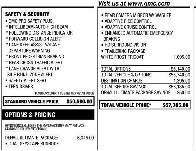 Used 2023 GMC Acadia Denali w/ Denali Ultimate Package AWD/4WD image 5
