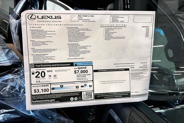 New 2026 Lexus LX 700h Luxury w/ Accessory Package (Z1) AWD/4WD image 13