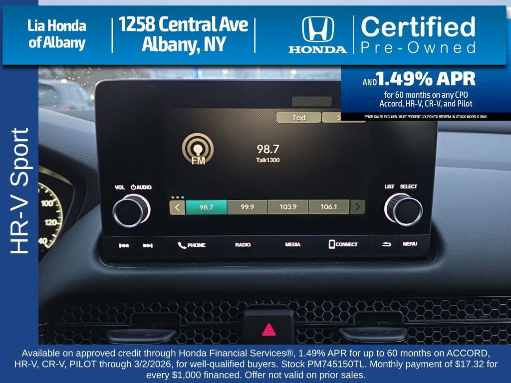 Certified 2023 Honda HR-V Sport image 15