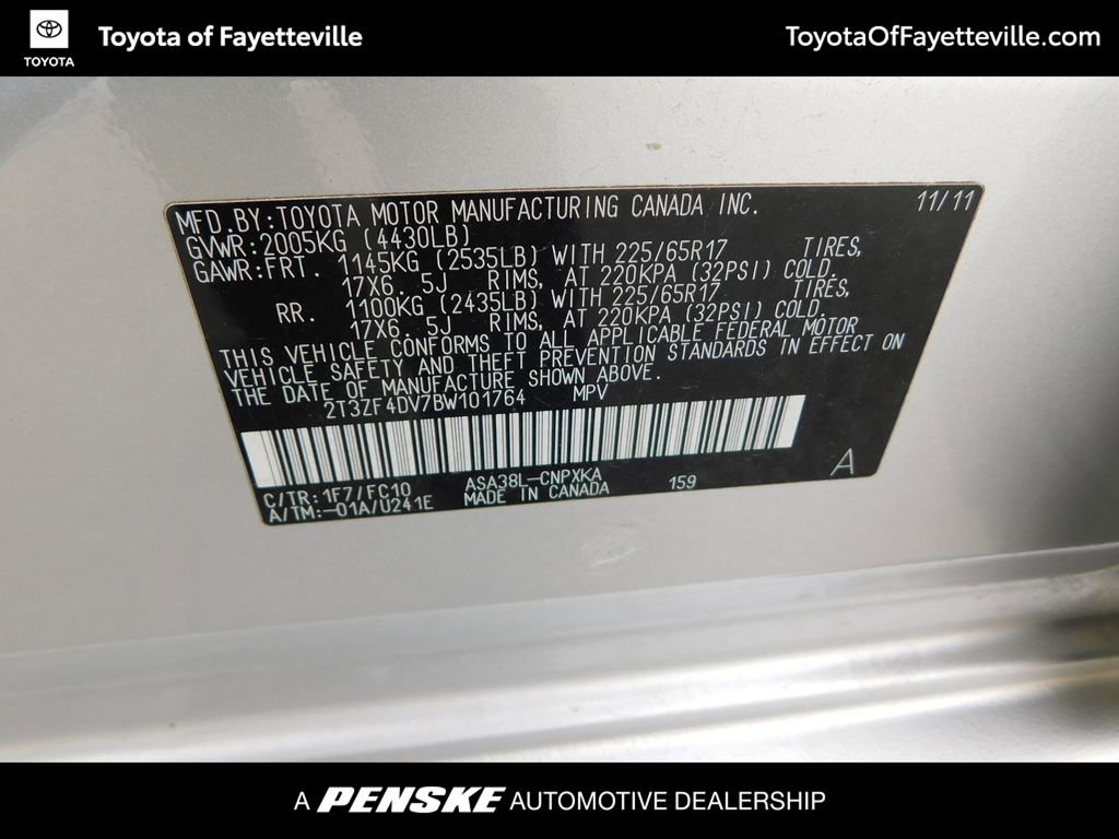 Used 2011 Toyota RAV4 2WD w/ Base L4 Extra Value Pkg image 8