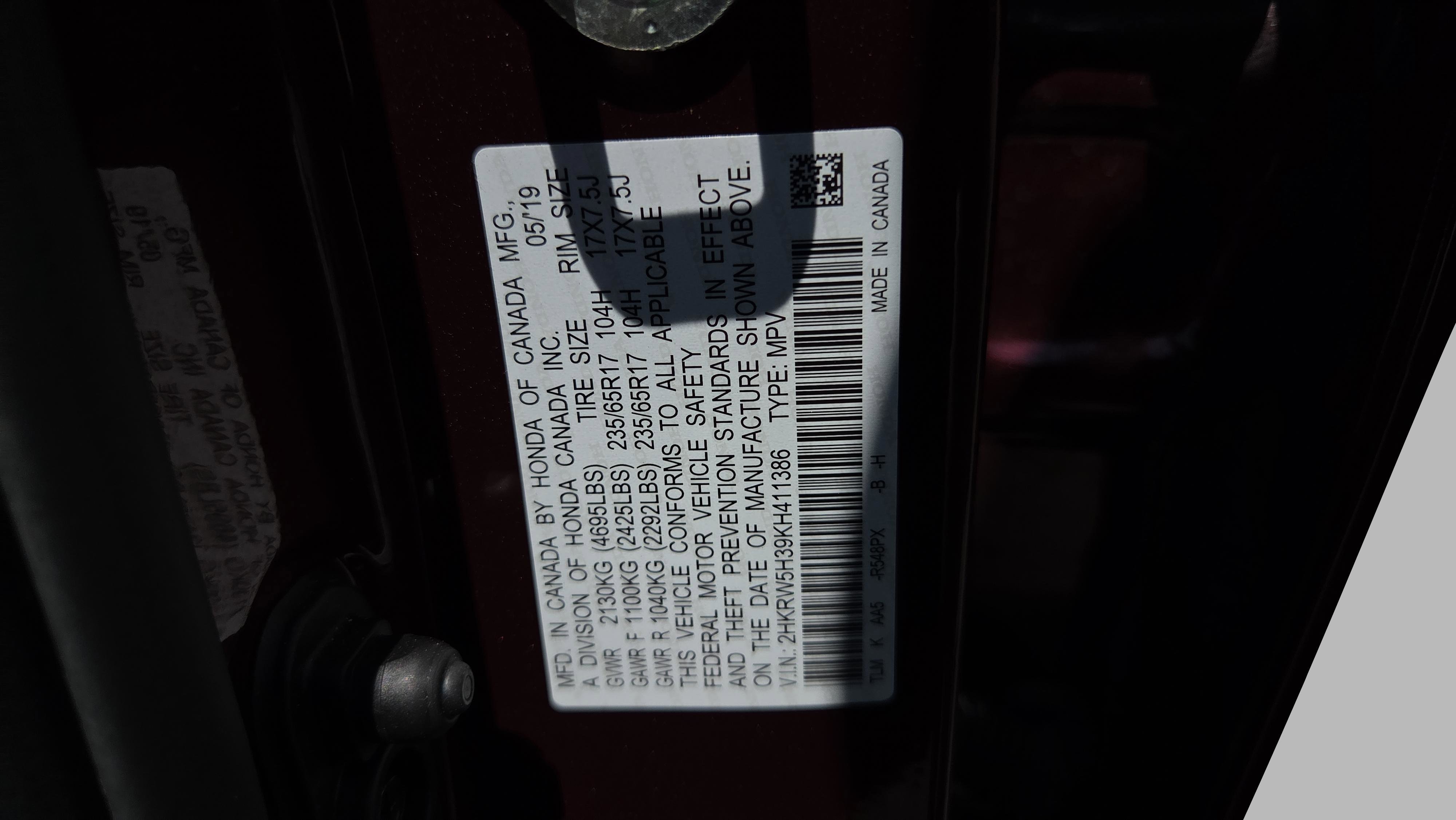 Used 2019 Honda CR-V LX image 16