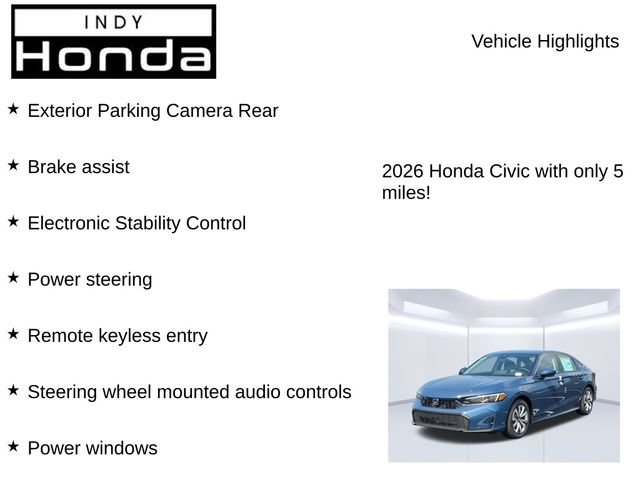 New 2026 Honda Civic LX image 7