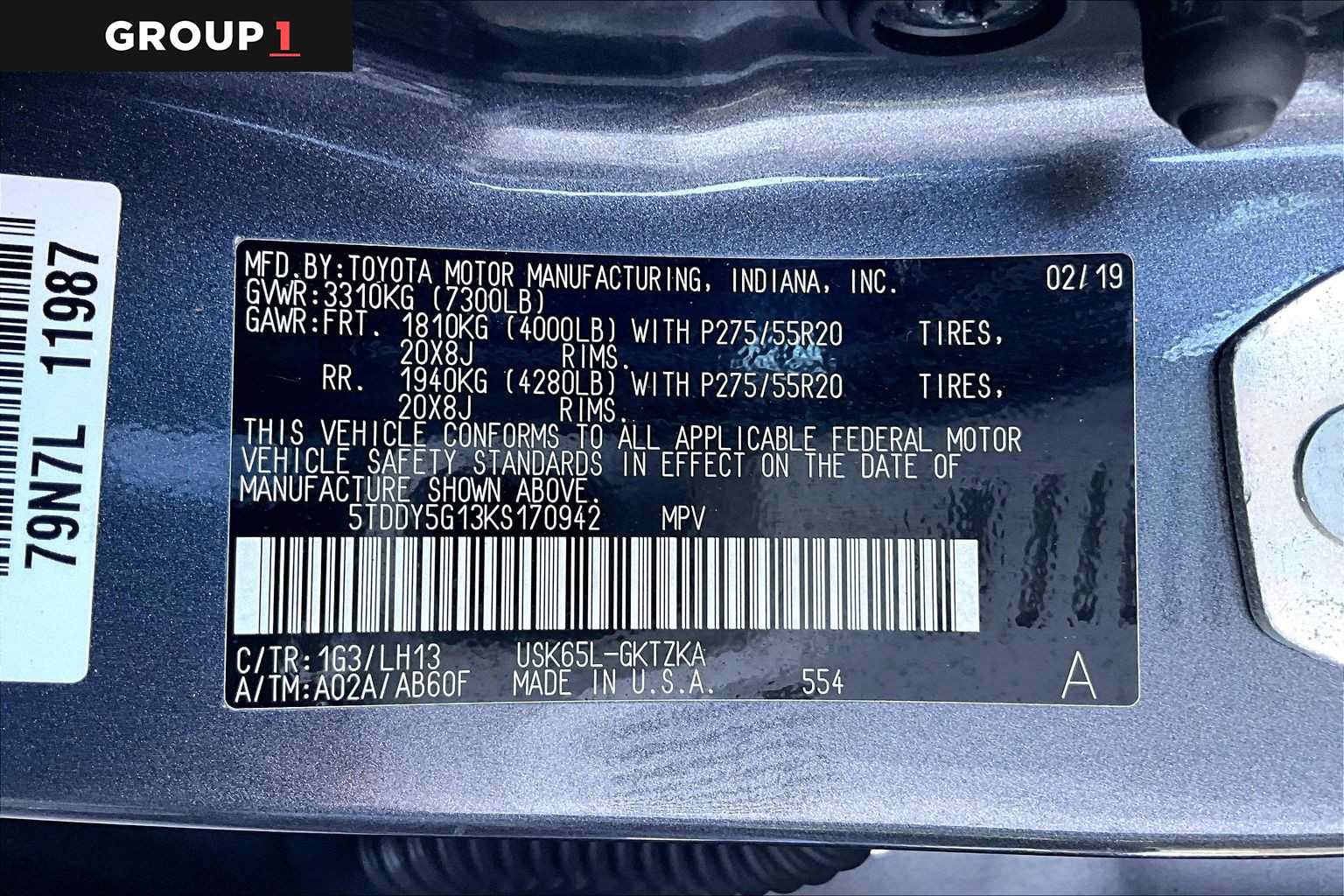 Certified 2019 Toyota Sequoia Platinum AWD/4WD image 37