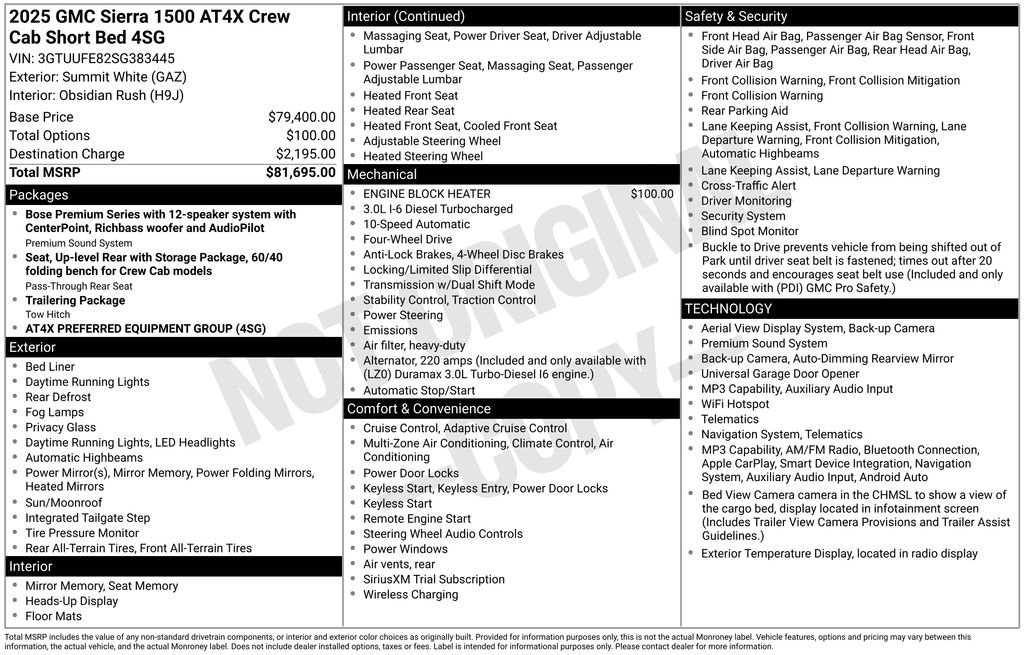 Certified 2025 GMC Sierra 1500 AT4X AWD/4WD image 59