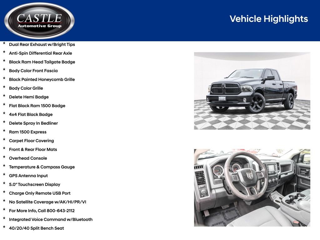 Used 2017 RAM 1500 Express w/ Black Ram 1500 Express Group AWD/4WD image 10