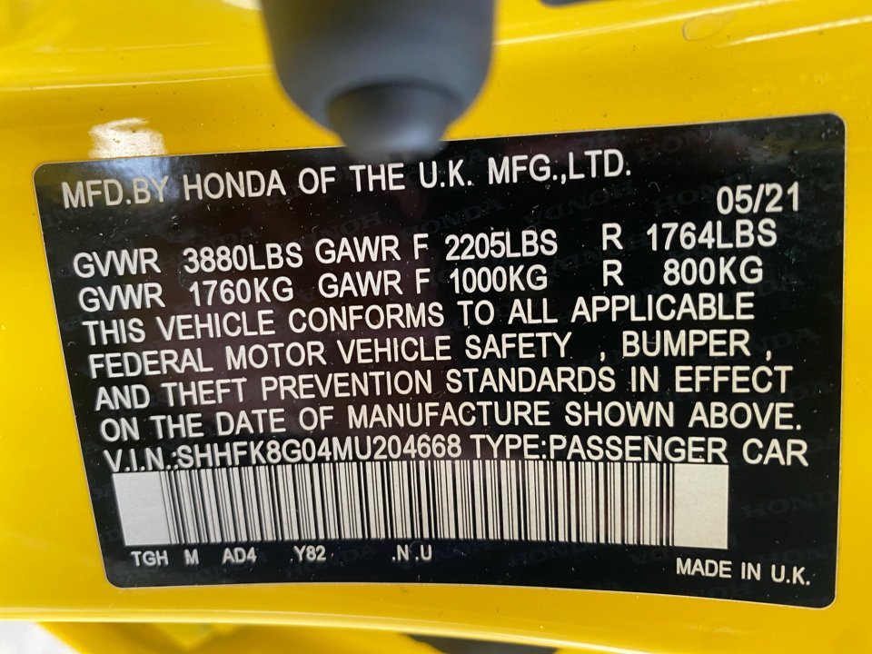 Certified 2021 Honda Civic Type R Limited image 39