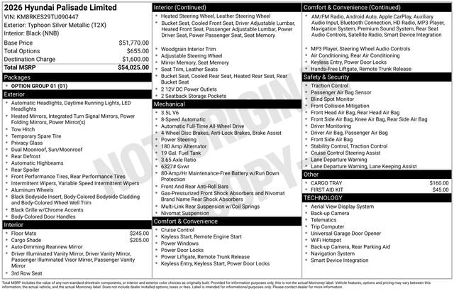 New 2026 Hyundai Palisade Limited image 33