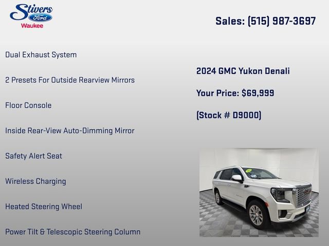 Used 2024 GMC Yukon Denali w/ LPO, Floor Liner Package AWD/4WD image 31