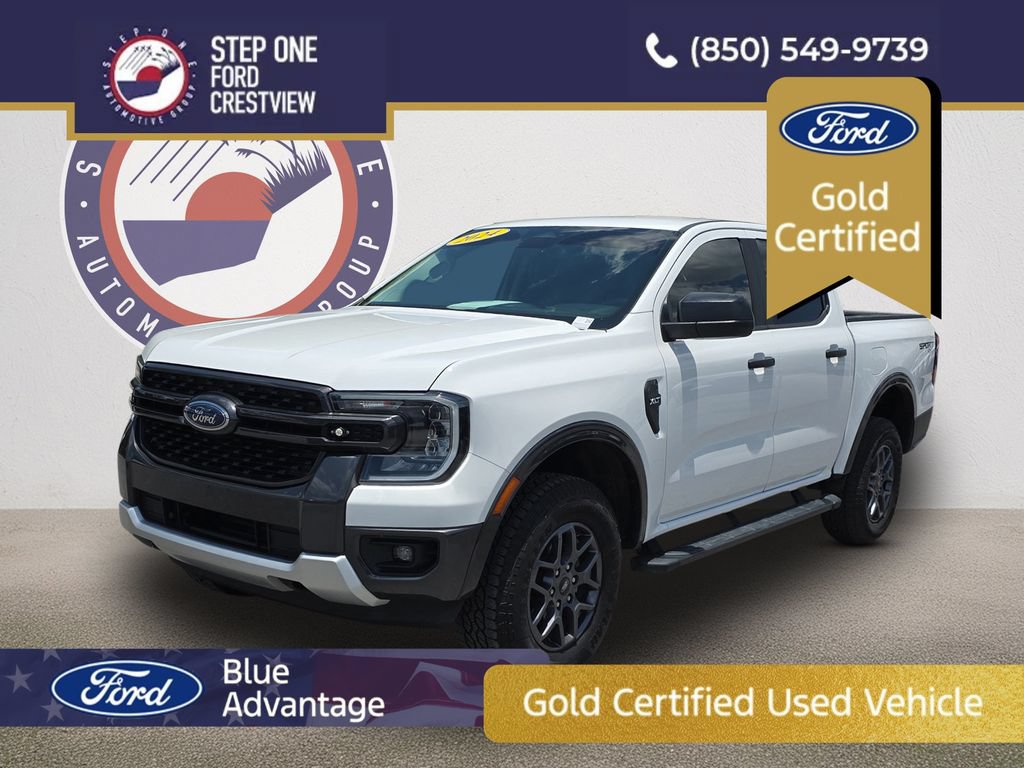 Certified 2024 Ford Ranger XLT w/ Trailer Tow Package AWD/4WD 360° Tour