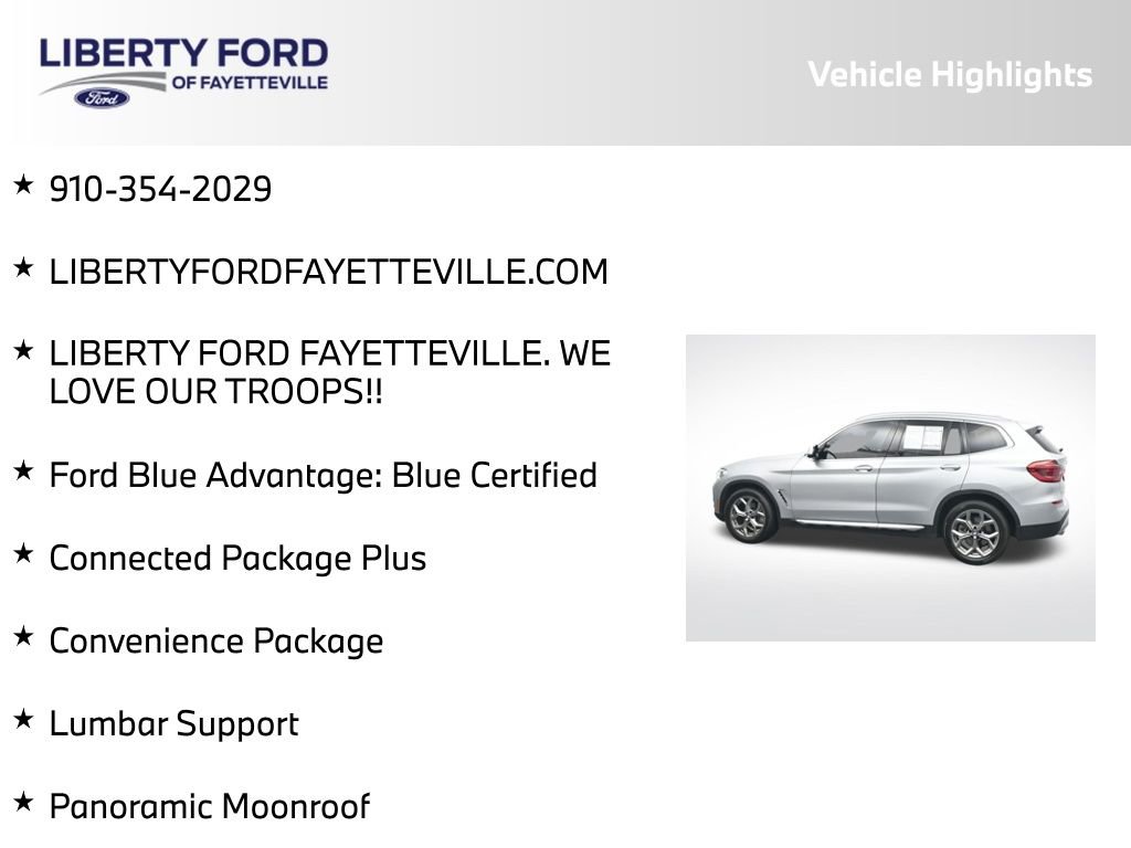 Used 2021 BMW X3 sDrive30i w/ Convenience Package RWD image 5