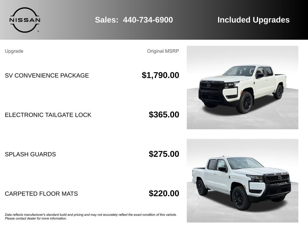 New 2026 Nissan Frontier SV w/ SV Convenience Package image 7