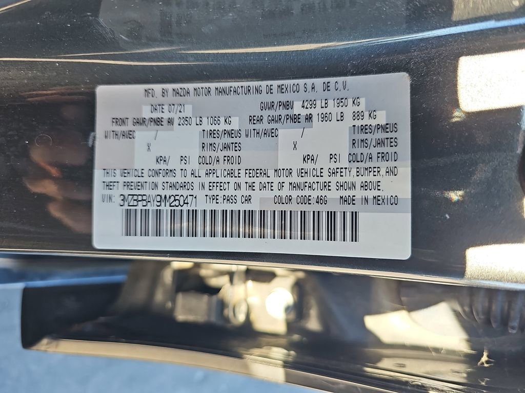 Used 2021 MAZDA MAZDA3 AWD 2.5 Turbo Sedan image 39