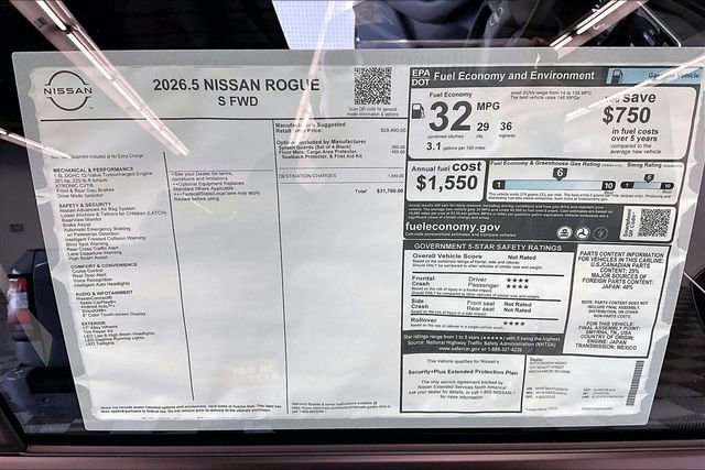 New 2026 Nissan Rogue S FWD image 34