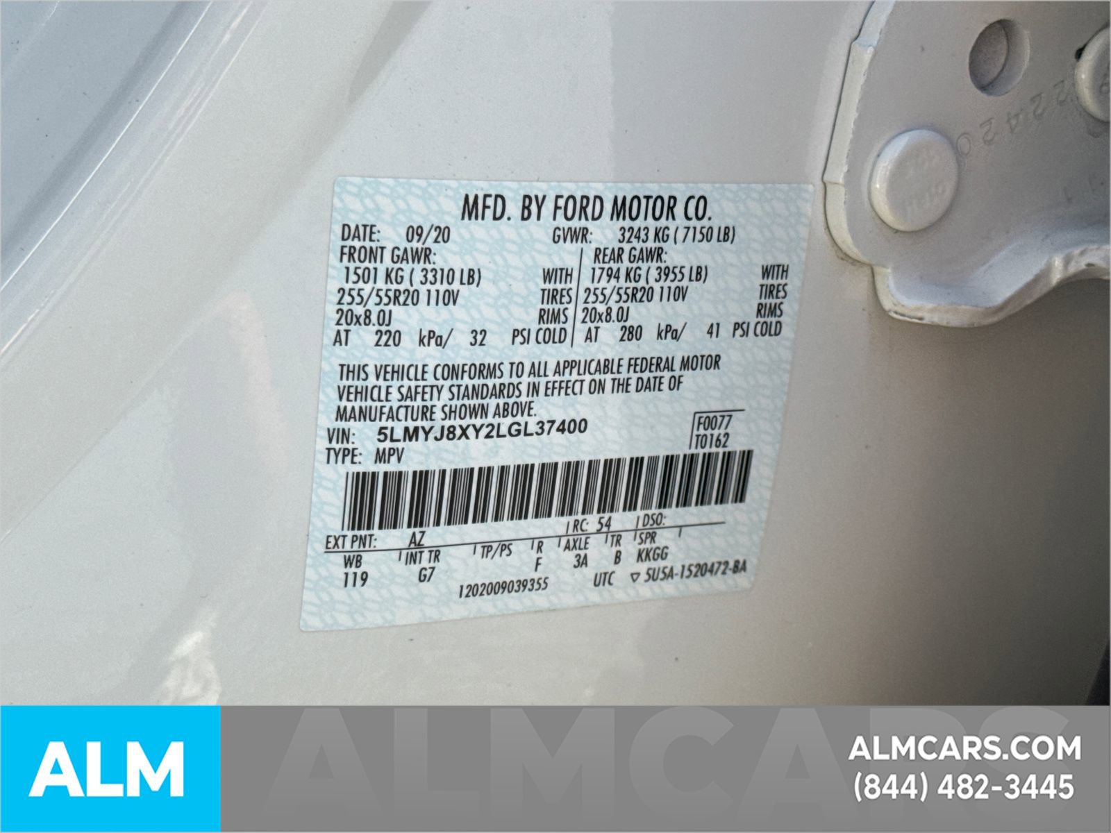 Used 2020 Lincoln Aviator Grand Touring w/ Elements Package Plus image 40