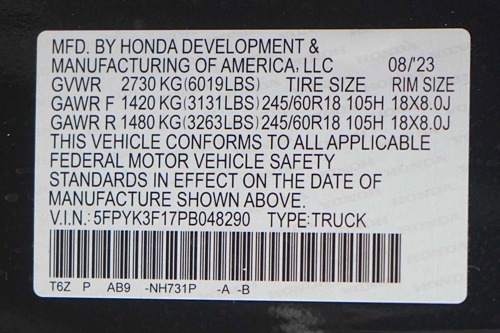 Used 2023 Honda Ridgeline Sport image 28