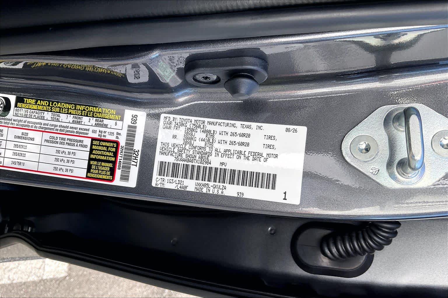 New 2026 Toyota Sequoia Limited w/ Tow Technology Package AWD/4WD image 21