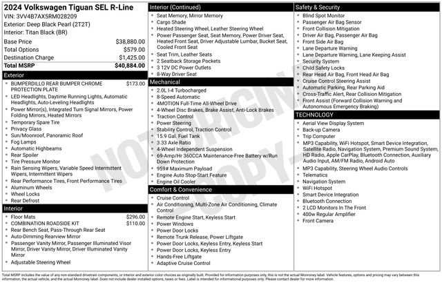 Certified 2024 Volkswagen Tiguan SEL R-Line image 11